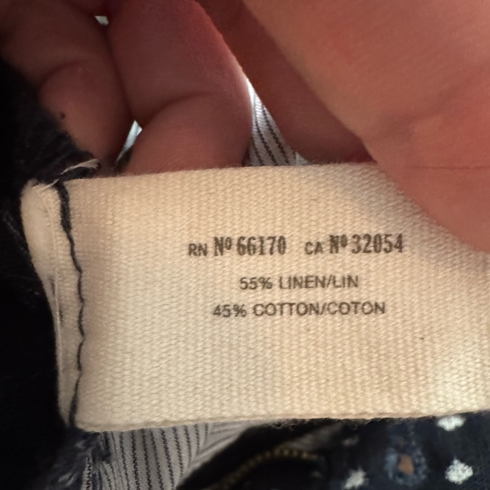 Anthropologie Daughters of the Liberation Black Linen‎ Blend Shorts Size 4 - Picture 10 of 10